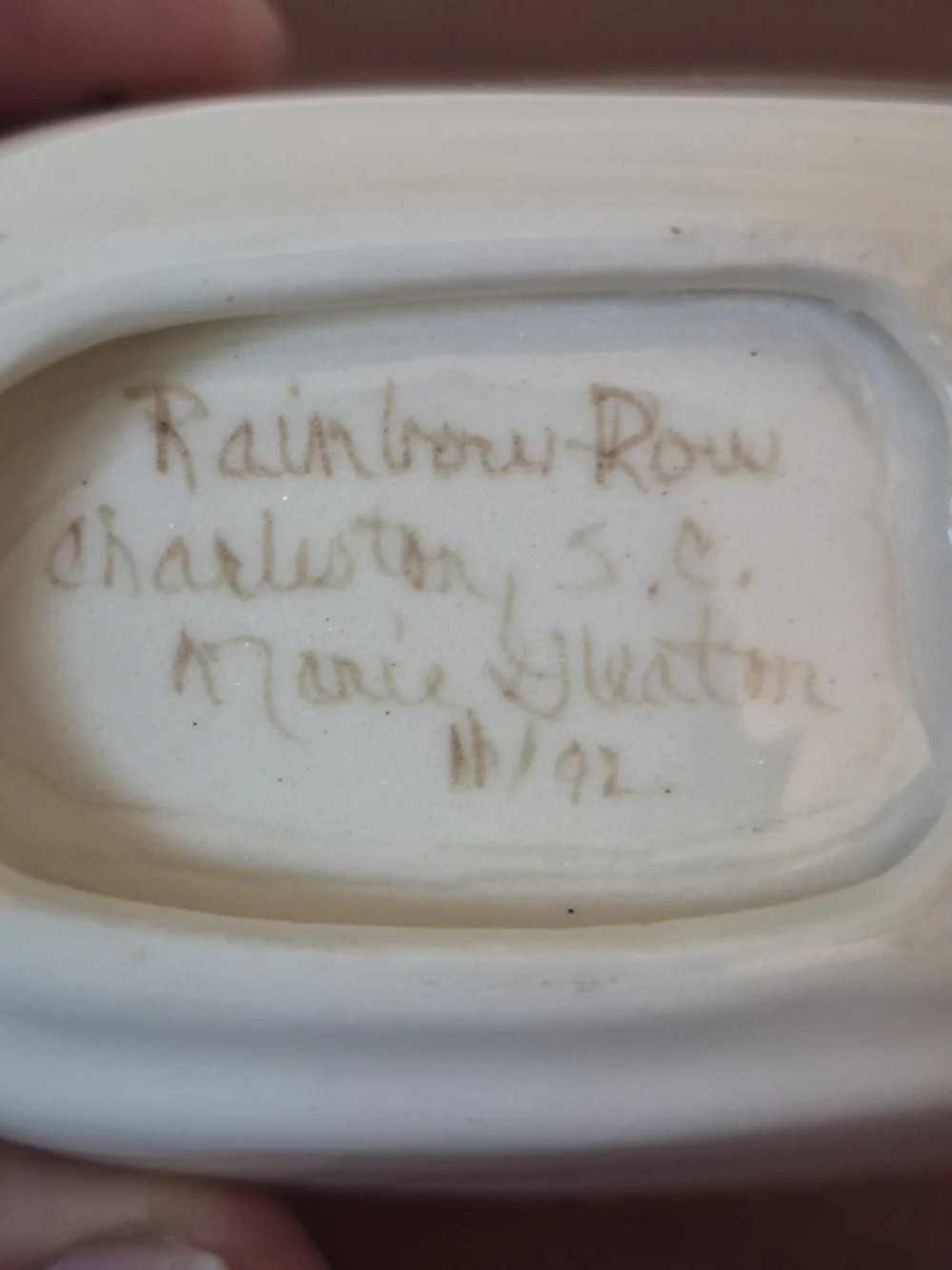 Rainbow Row Yellow Floral Ice Or Sugar Spoon  Designed By Marie Gleaton 11/92
